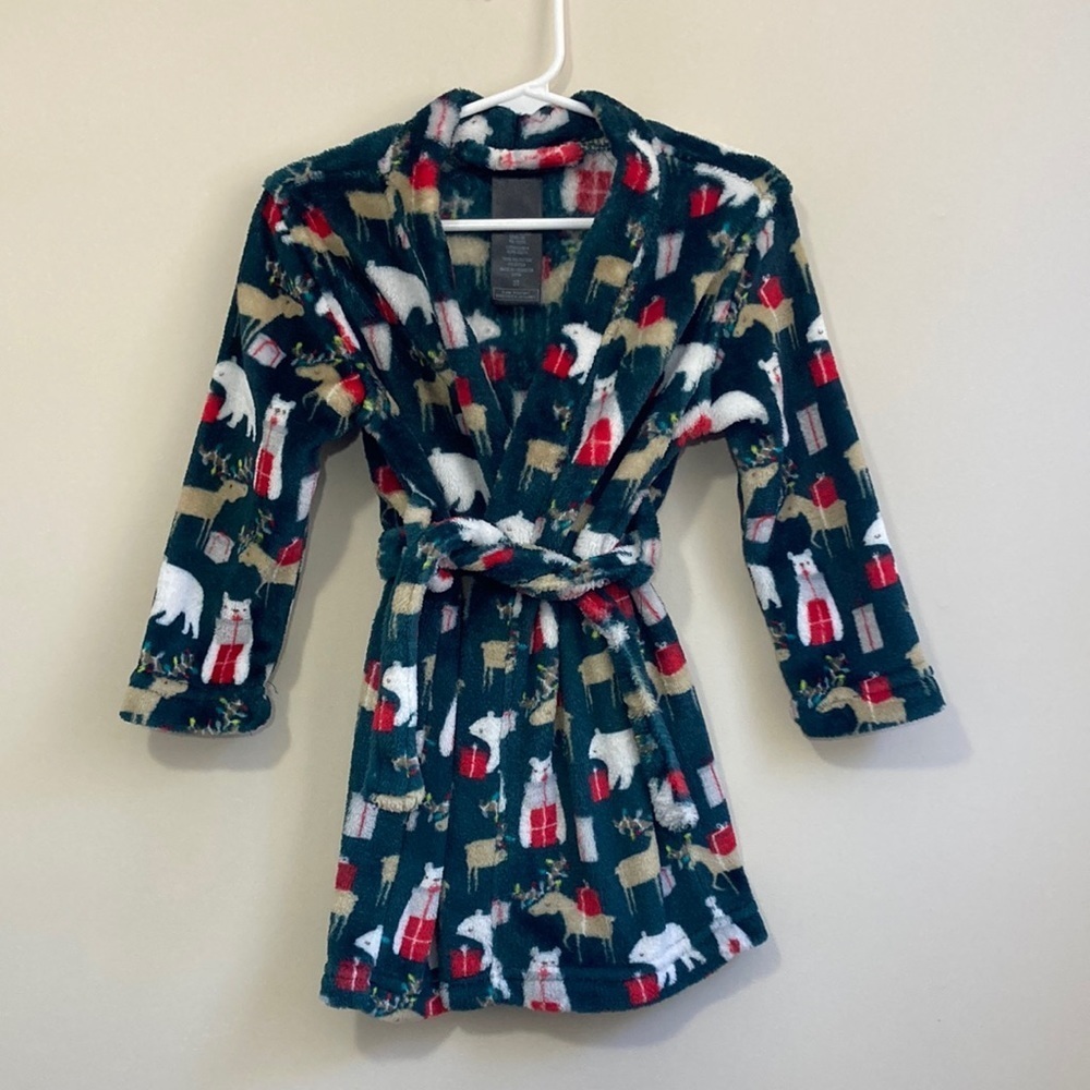 Joe Boxer Toddler Boys Christmas Robe Size 3T